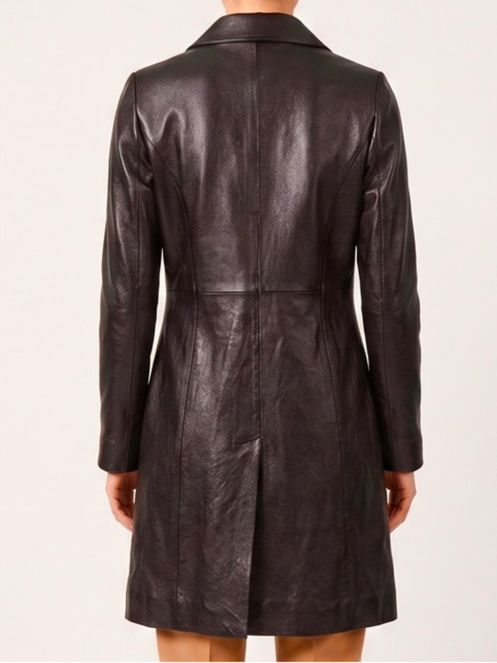 Steilmann Soft Leather Coat Brown